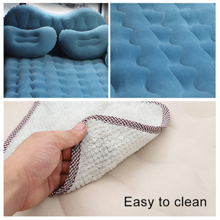 Universal Car Travel Inflatable Mattress Air Bed Camping Back Seat Couch with Head Protector + Wide Side Baffle