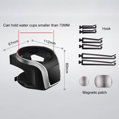 2 in 1 Car Air Outlet Magnetic Mount Beverage Cup Stand Phone Holder