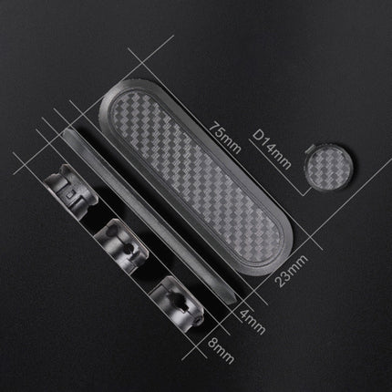 Car Carbon Fiber Magnetic Clamp Cable Storage Box Creative Desktop Hub Organizer