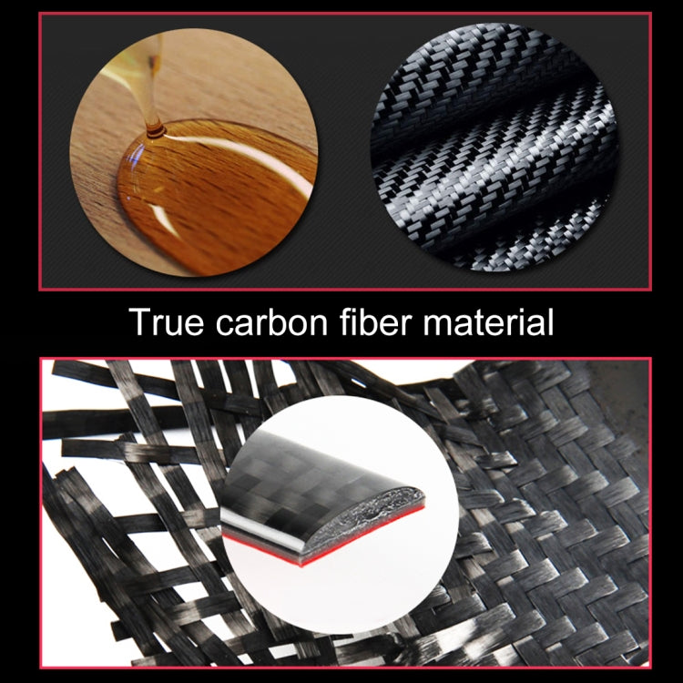 Car Carbon Fiber Headlight Switch Panel Decorative Sticker for Volkswagen Tiguan L, Low Configuration