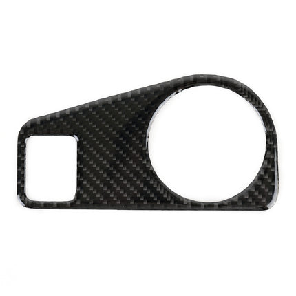 Car Carbon Fiber Headlight Switch Panel Decorative Sticker for Volkswagen Tiguan L 2019-2021, High Configuration, Headlight Switch, High Configuration