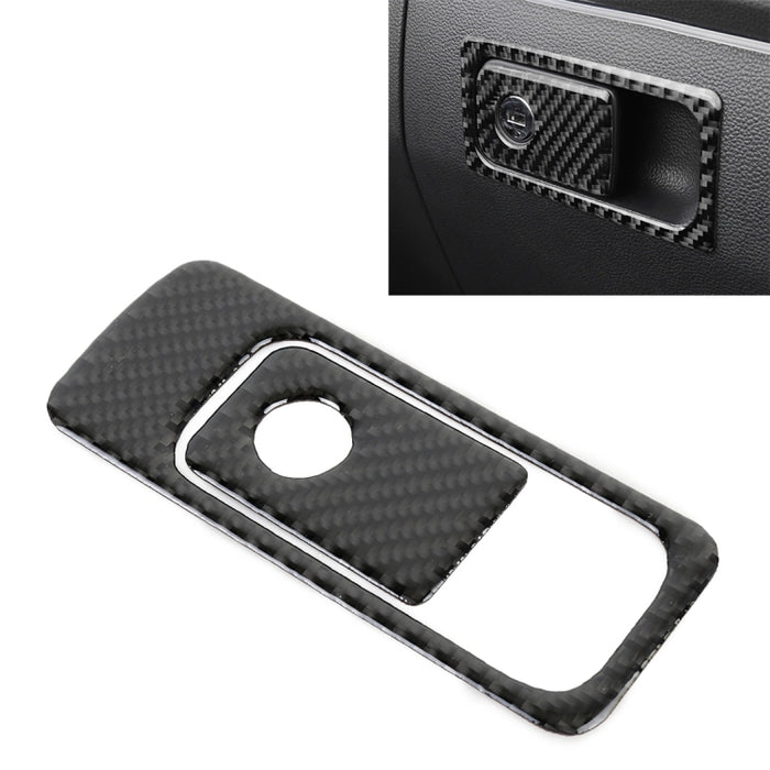 Car Carbon Fiber Front Passenger Seat Storage Handle Decorative Sticker for Volkswagen Tiguan L 2019-2021, Front Passenger Seat Storage Handle