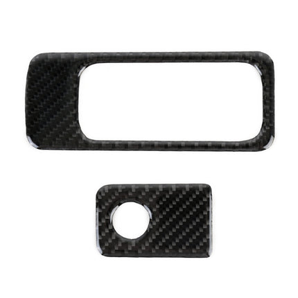 Car Carbon Fiber Front Passenger Seat Storage Handle Decorative Sticker for Volkswagen Tiguan L 2019-2021, Front Passenger Seat Storage Handle