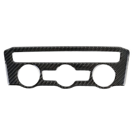 Car Carbon Fiber Air Conditioning Panel Decorative Sticker for Volkswagen Tiguan L 2019-2021, High Configuration, Air Conditioning Panel, High Configuration
