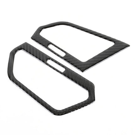 Car Carbon Fiber Central Control Side Air Outlet Frame Decorative Sticker for Volkswagen Tiguan L 2019-2021, Central Control Side Air Outlet
