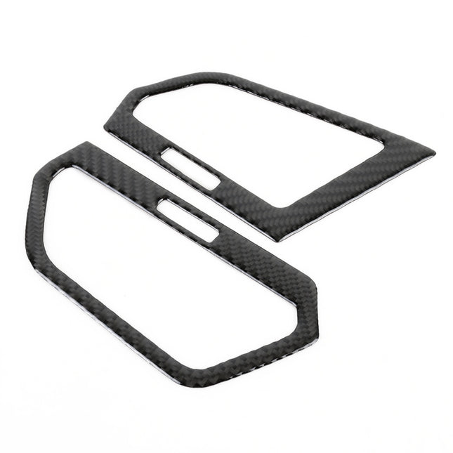 Car Carbon Fiber Central Control Side Air Outlet Frame Decorative Sticker for Volkswagen Tiguan L 2019-2021, Central Control Side Air Outlet