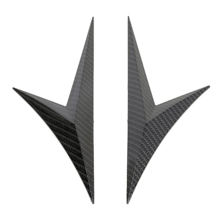 Modified Fender Side Wing Sticker Blade Side Shark Gill Car Body Decorative Sticker for Honda 10th Generation Civic, Carbon Fiber