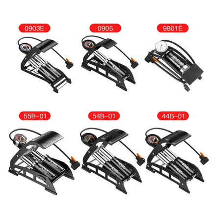 0905 Car / Motorcycle / Bicycle Portable Thicker Single Pipe Inflatable Cylinder Pedal Air Pump