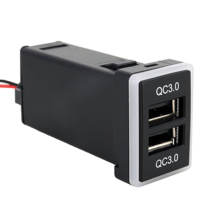 Car QC3.0 Fast Charge USB Interface Modification Charger for Toyota, Cigarette Lighter to Take Power
