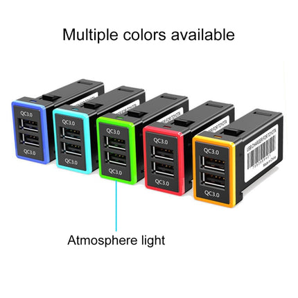 Car QC3.0 Fast Charge USB Interface Modification Charger for Toyota, Cigarette Lighter to Take Power