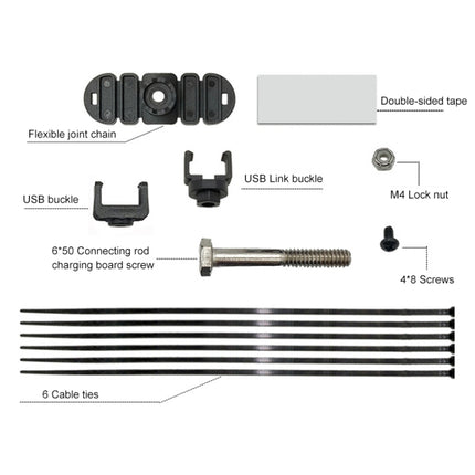 Quick Charging Waterproof Motorcycle USB Phone Charger Adapter, Cable Length: 2.27m