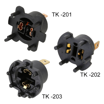 TK-203 1 Pair H7 Halogen Headlight Holder for Mazda 3 5 323 / Kawasaki ER6-F 2002-2005