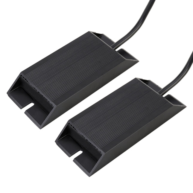 2 PCS 1156 / BAU15S DC12V 50W 6 Ohms Turn Signal / Reversing Light / Brake Light Split Dual Resistance Decoder