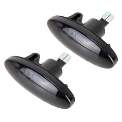 2 PCS DC12V / 3W Car LED Dynamic Blinker Side Lights Flowing Water Turn Signal Light for Nissan, Amber Light