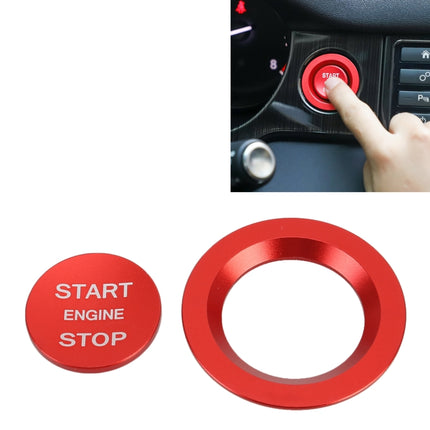 Car Engine Start Key Push Button Ring Trim Metal Sticker Decoration for Land Rover/Jaguar