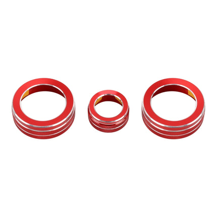 3 PCS Car Metal Air Conditioner Knob Case for Honda CR-V 2017, For Honda CR-V 2017 (Red), For Honda CR-V 2017 (Blue)
