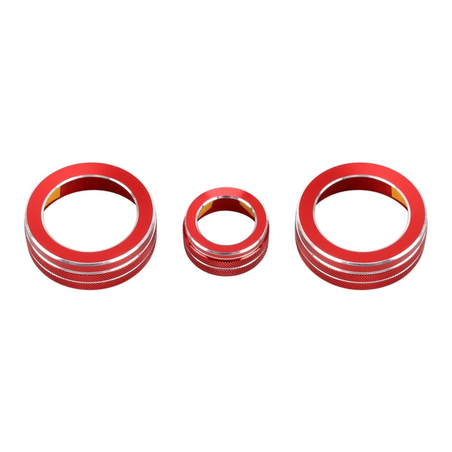 3 PCS Car Metal Air Conditioner Knob Case for Honda CR-V 2017, For Honda CR-V 2017 (Red), For Honda CR-V 2017 (Blue)