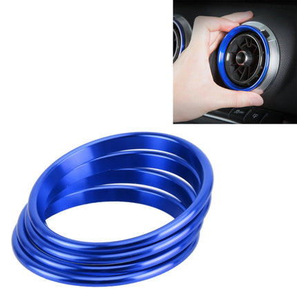 4 PCS Car Metal Air Outlet Decorative Outside Ring for Audi A3 / S3 / Q2L