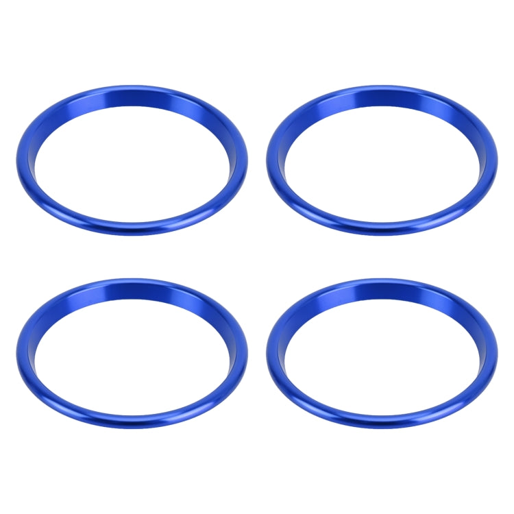 4 PCS Car Metal Air Outlet Decorative Outside Ring for Audi A3 / S3 / Q2L