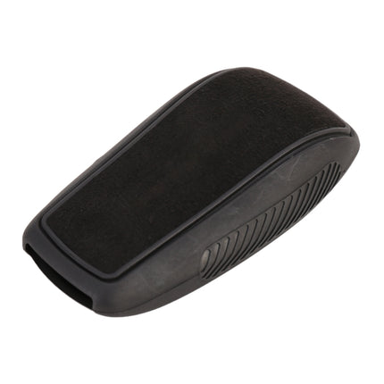 Car Flocking Plastic Square-shaped Key Protective Cover Two Buttons for Mercedes-Benz, Two Buttons for Mercedes-Benz Square