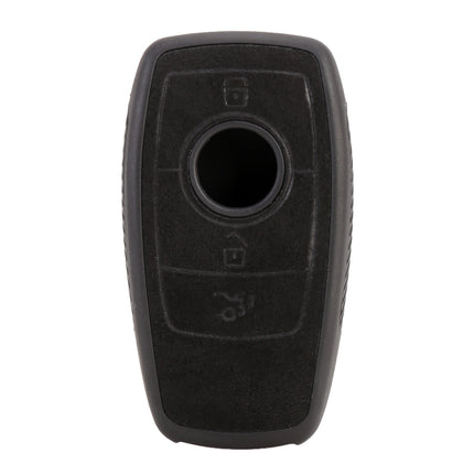 Car Flocking Plastic Square-shaped Key Protective Cover Two Buttons for Mercedes-Benz, Two Buttons for Mercedes-Benz Square