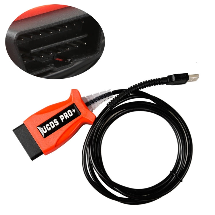 UCDS PRO+ Car OBD2 Diagnostic Tool with 35 Tokens UCDS for Ford USB Connection, UCDS PRO+