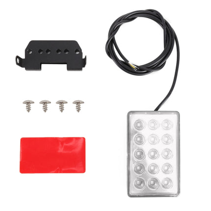 DC12V 1W Car Square Highlight Brake Lights Reversing Light with 15LEDs SMD-3528