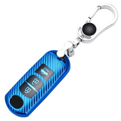 For Mazda Smart 3-button Car TPU Key Protective Cover Key Case with Key Ring