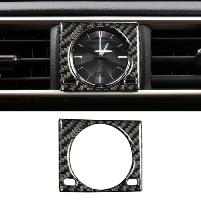 Car Carbon Fiber Clock Box Decorative Sticker for Lexus IS250 2013-, Left Drive, Clock Box