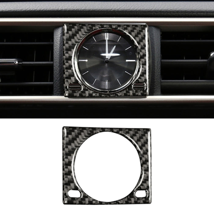 Car Carbon Fiber Clock Box Decorative Sticker for Lexus IS250 2013-, Left Drive, Clock Box