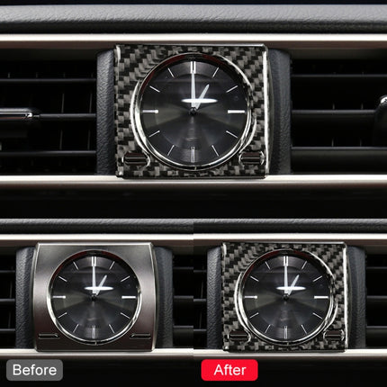 Car Carbon Fiber Clock Box Decorative Sticker for Lexus IS250 2013-, Left Drive, Clock Box