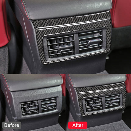 Car Carbon Fiber Rear Air Outlet Decorative Sticker for Lexus IS250 2013-, Left Drive, Rear Air Outlet