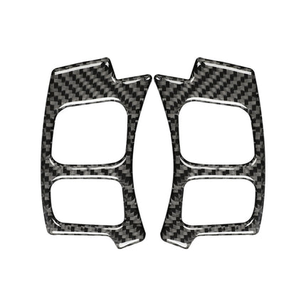 Car Carbon Fiber Steering Wheel Button Decorative Sticker for Lexus IS250 NX200 200t 300h 13-, Left Drive