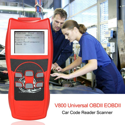 V800 Car Mini Code Reader OBD2 Fault Detector Diagnostic Tool, V800