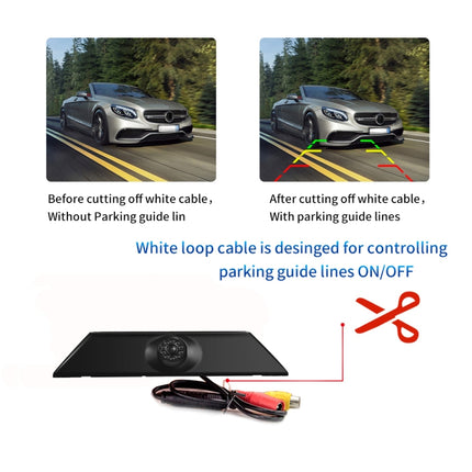 PZ474 Car Waterproof 170 Degree Brake Light View Camera + 7 inch Rearview Monitor for Iveco Daily 4 Gen