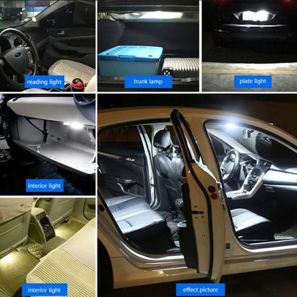 2pcs 39mm DC12-24V / 1W / 6000K / 60LM 15LEDs SMD Car Reading Lamp Dome Light