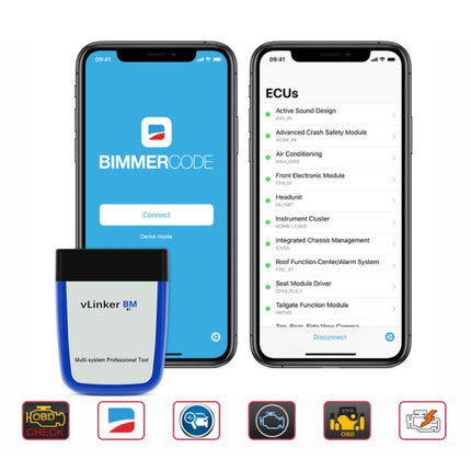 Vgate VLINKER BM V2.2 Bluetooth 3.0 Android Phone Car OBD Fault Diagnosis Detector