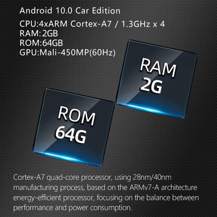 D110 Car Android Navigation Machine Support Mobile Phone Interconnection / Steering Wheel Control, 2GB+64GB, D110 10.1-Inch