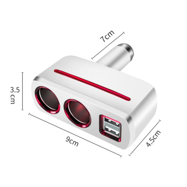 SHUNWEI SD-1918 80W 3.1A Car 2 in 1 Dual USB Charger, SD-1918