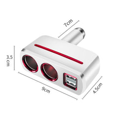 SHUNWEI SD-1918 80W 3.1A Car 2 in 1 Dual USB Charger, SD-1918 (Black), SD-1918