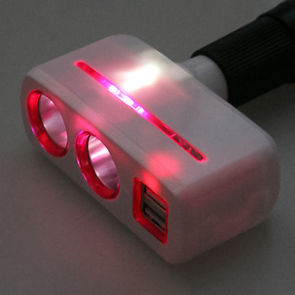 SHUNWEI SD-1918 80W 3.1A Car 2 in 1 Dual USB Charger, SD-1918