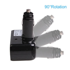 SHUNWEI SD-1918 80W 3.1A Car 2 in 1 Dual USB Charger, SD-1918 (Black), SD-1918