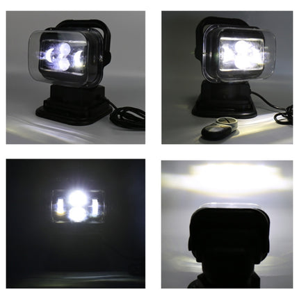 60W DC 12-24V 400LM Car 200m Wireless Remote Control 360 Degree Adjustable LED Search High Bay Lights / Spotlights, 60W DC 12-24V
