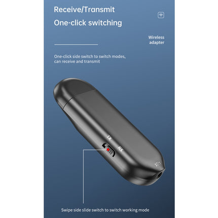 T-13 Bluetooth 5.0 LCD Digital Display Bluetooth Adapter Receiver Transmitter, T-13