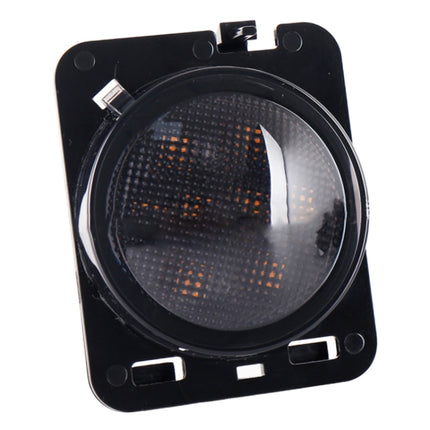 2 PCS 8W DC 12V Car SUV Refit LEDWheel Eyebrow Turn Signal for Jeep Wrangler JK 07-17, Specification: Butt Assembly Without Aperture