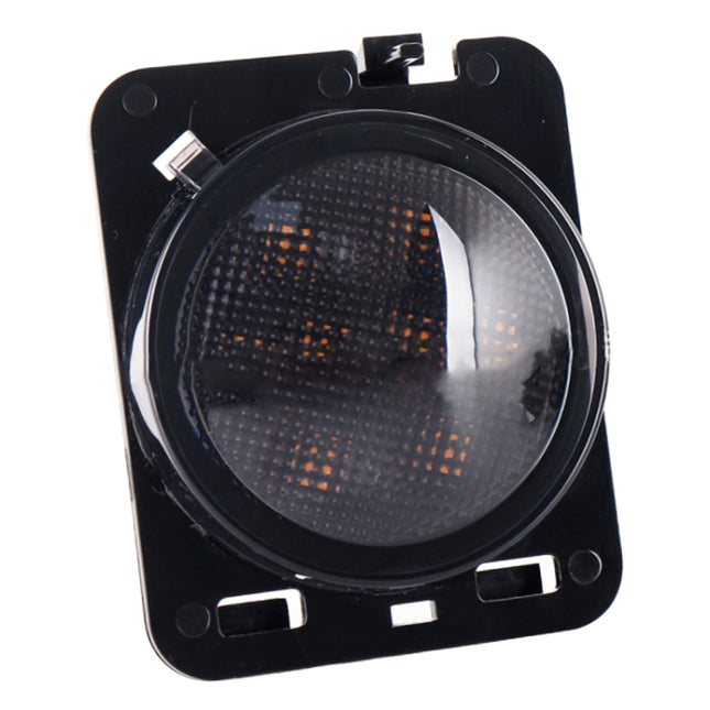 2 PCS 8W DC 12V Car SUV Refit LEDWheel Eyebrow Turn Signal for Jeep Wrangler JK 07-17, Specification: Butt Assembly Without Aperture