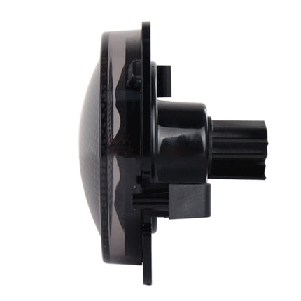 2 PCS 8W DC 12V Car SUV Refit LED Wheel Eyebrow Turn Signal for Jeep Wrangler JK 07-17, Specification: Butt Assembly with Aperture