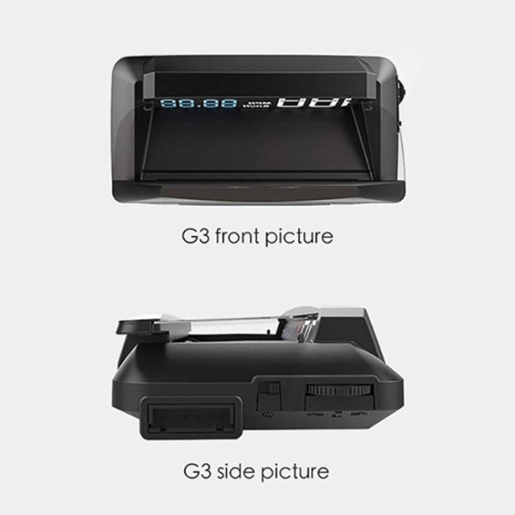 H400G Car 3.5 inch GPS Mode HUD Head-up Display Support Speed / Time / Distance Display, H400G