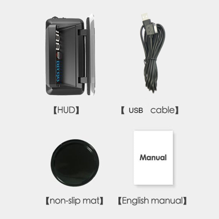 H400G Car 3.5 inch GPS Mode HUD Head-up Display Support Speed / Time / Distance Display, H400G