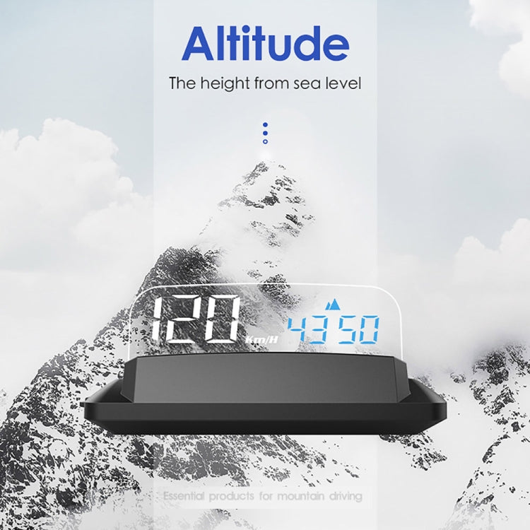 H400G Car 3.5 inch GPS Mode HUD Head-up Display Support Speed / Time / Distance Display, H400G